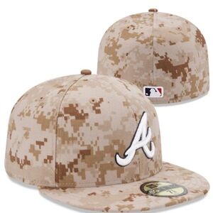 New Era Atlanta Braves 2013 Memorial Day Stars & Stripes Fitted Hat-Digital Camo